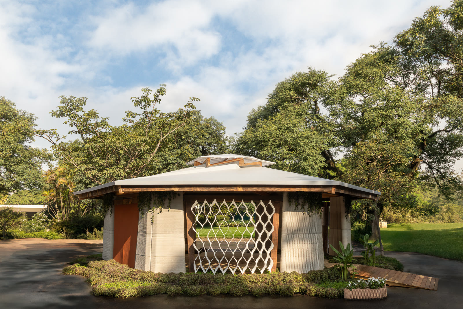 Casa impressa em 3D pela Portal 3D na BAB 2026